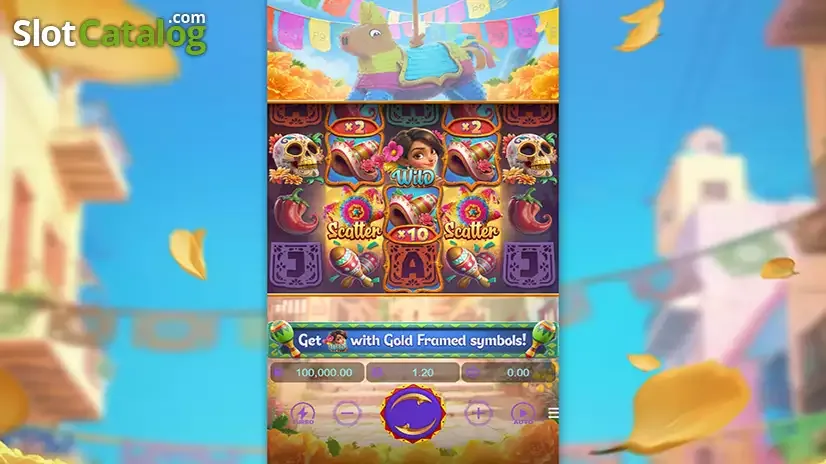 Pinata Wins premium symbol scene